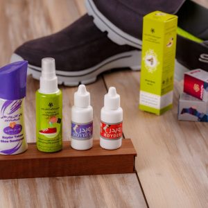 Foot deodorant powder and shoe deodorant spray